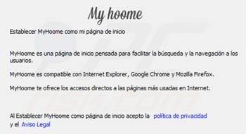 Myhoome.com redirect virus installer