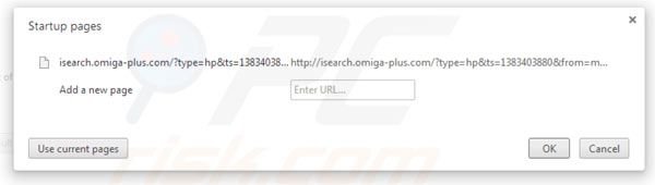 Removing Omiga plus from Google Chrome homepage