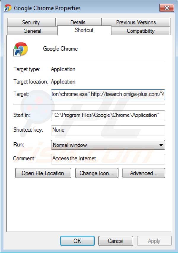 Rimuovere Omiga plus da Google Chrome 