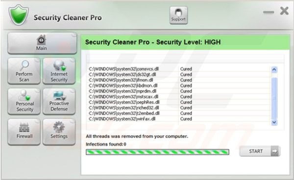 Security Cleaner Pro rimozione passo 4