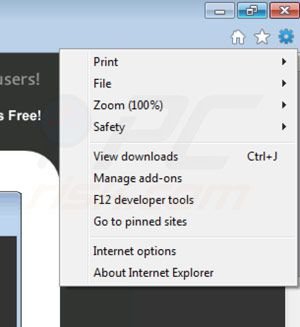 Rimuovere Tube Dimmer dalle estensioni di Internet Explorer step 1