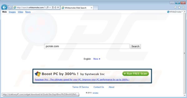 Search.whitesmoke.com redirect virus