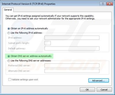 Riconfigurare le impostazioni del DNS step 7