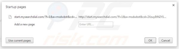 Rimuovere mysearchdial.com dalla homepage di Google Chrome 