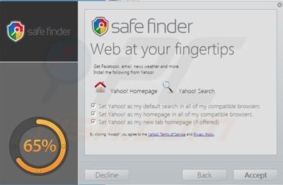isearch.safefinder.net browser hijacker installer