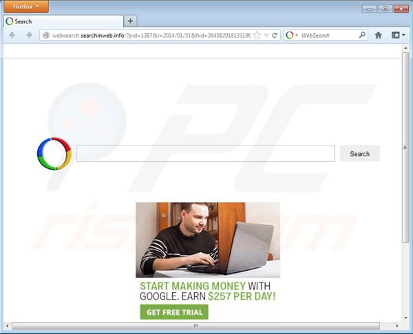 Websearch.searchinweb.info browser hijacker