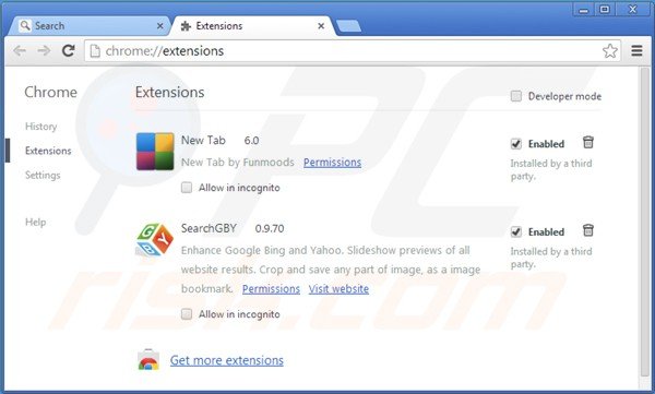 Rimuovere shopping helper smartbar dalle estensioni di Google Chrome 