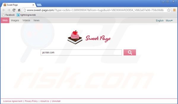 sweet-page.com redirect virus