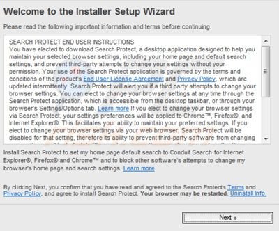 trovi.com browser hijacker installer