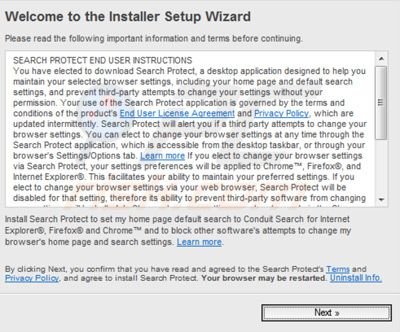 trovi.com browser hijacker installer