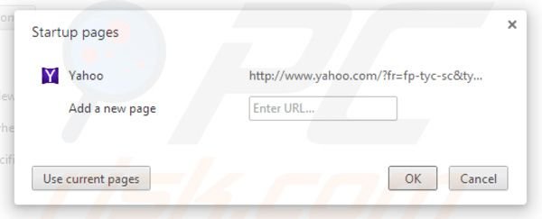 Rimuovere Yahoo toolbar da Google Chrome homepage