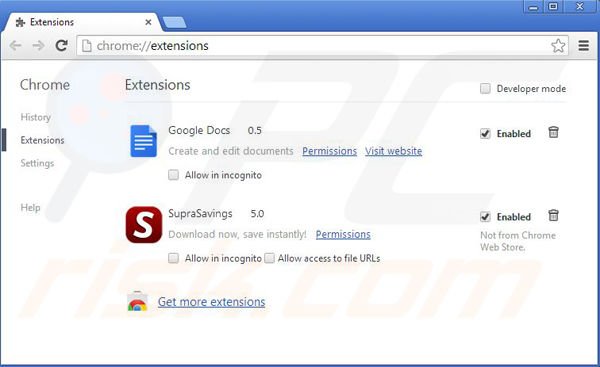 Rimuovere All Day Savings ads da Google Chrome step 2