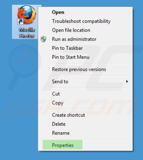 Rimuovere key-find.com dal collegamento rapido a Mozilla Firefox step 1