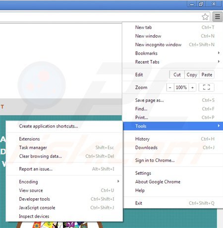 Rimuovere saveneto add-on da Google Chrome step 1