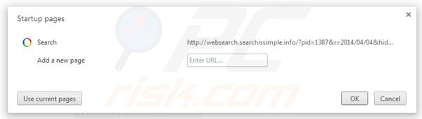 Rimuovere websearch.searchissimple.info dalla Google Chrome homepage