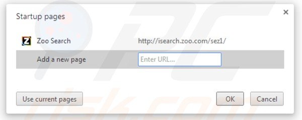 Rimuovere isearch.zoo.com dalla Google Chrome homepage