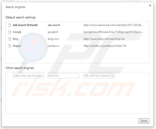 Cambia il motore di ricerca predefinito su Google Chrome 
