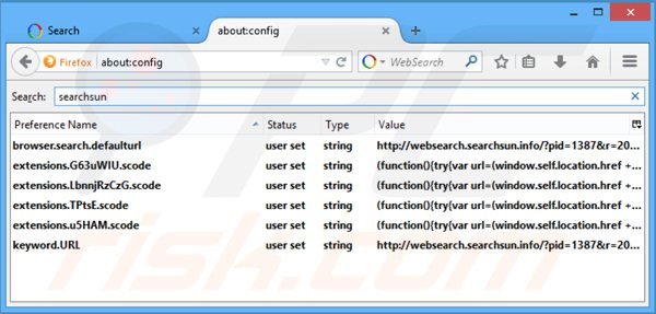 Rimuovere websearch.awsomesearchs.info dal motore di ricerca di Mozilla Firefox
