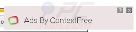 Annunci online intrusivi generati da ContextFree adware ('Ads by ContextFree')