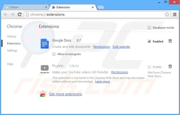 Rimuovere ContextFree ads da Google Chrome step 2