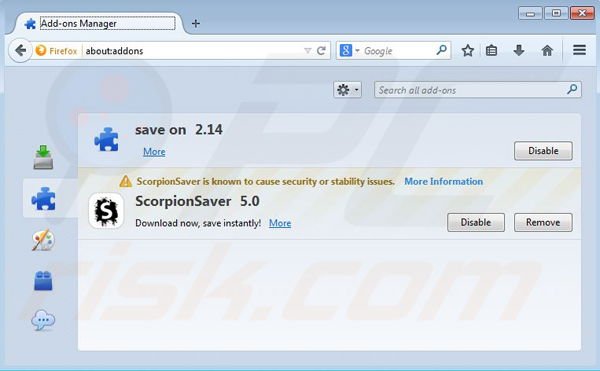  Rimuovere Coupon Downloader ads da Mozilla Firefox step 2