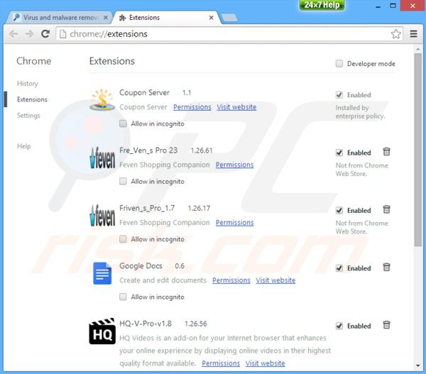 Rimuovere Deal Finder da Google Chrome step 2