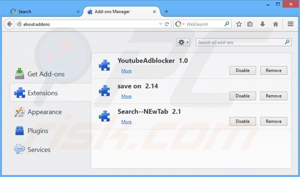 Reimuovere websearch.eazytosearch.info da Mozilla Firefox