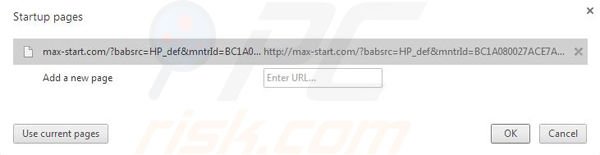 Rimuovere Max-start.com dalla Google Chrome homepage