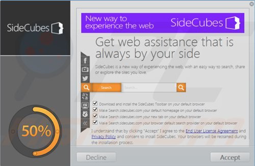 sidecubes browser hijacker installer