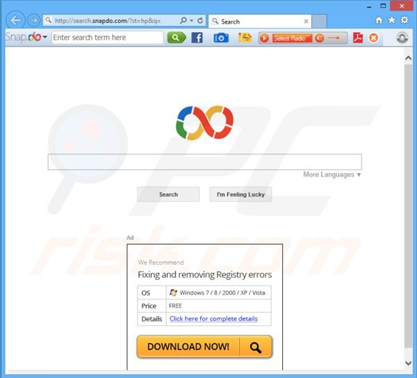 snapdo.com browser hijacker