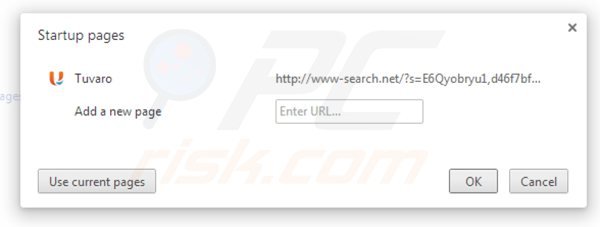 Rimuovere www-search.net dalla Google Chrome homepage