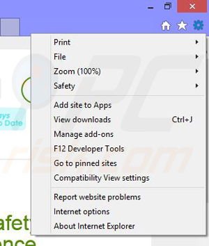 Rimuovere Clean Browser da  Internet Explorer step 1