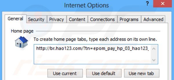 Rimuovere hao123.com dalla Internet Explorer homepage