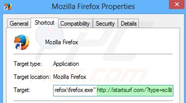 Rimuovere istartsurf.com redirect da Mozilla Firefox