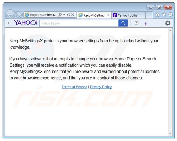 keepmysettingsx browser hijacker