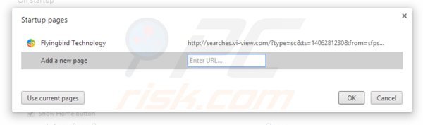 Rimuovere searches.vi-view.com dalla Google Chrome homepage