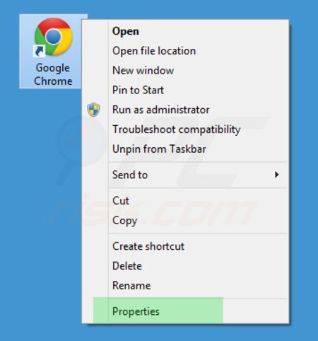 Rimuovere searches.vi-view.com dal collegamento a Google Chrome step 1