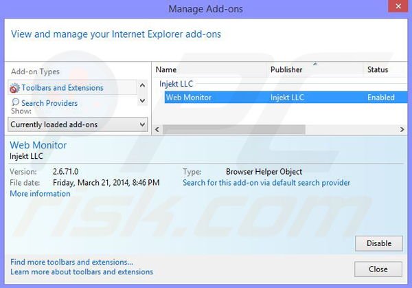 Rimuovere Zombie News da Internet Explorer step 2