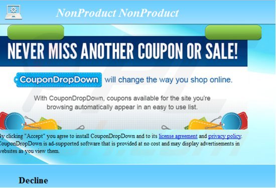 coupondropdown adware installer