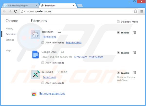 Rimuovere Information ads da Google Chrome step 2