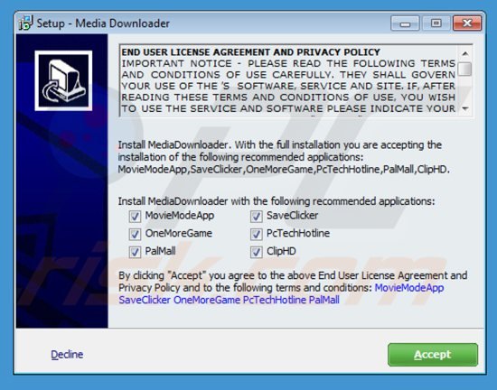 palmall adware installer