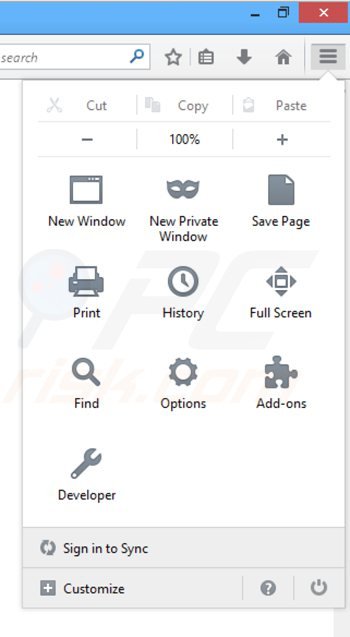 Rimuovere PicRec da Mozilla Firefox step 1