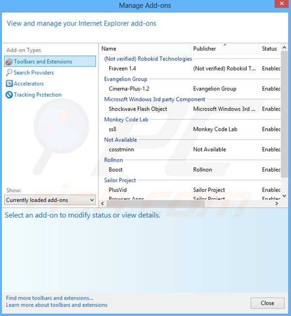 Rimuovere portalsepeti.com dai componenti aggiuntivi di Internet Explorer