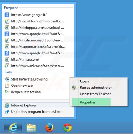 Aggiustare il collegamento a Internet Explorer step 1