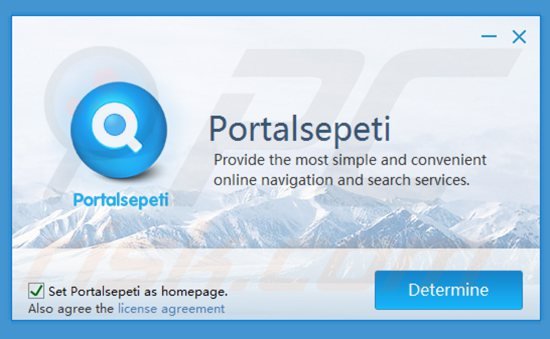 portalsepeti.com browser hijacker installer