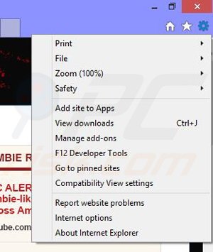Rimuovere Zombie Invasion da Internet Explorer step 1