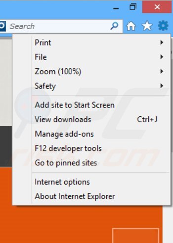 Rimuovere Desktop Dock da Internet Explorer step 1