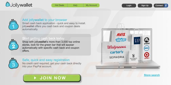 Jollywallet adware