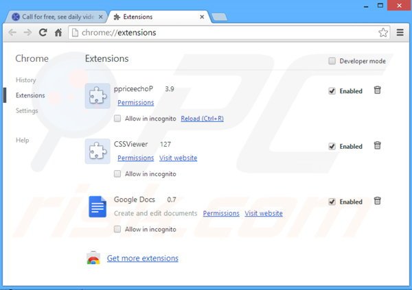 Rimuovere KNCTR da Google Chrome step 2