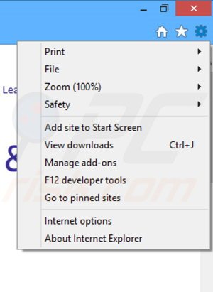 Rimuovere KNCTR da Internet Explorer step 1